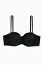Anka Non-Removable Strapless Micro Bra - Without Support - Basic - 2540 - Black