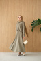 Women's Shirt Collar Silver Button Detail Suit Green - 5