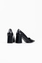 Black Skin Women's Heeled Shoes Tr08Ms16A - 4