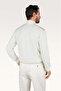 Men's Woven Cotton Zipped Sweater - 2