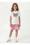 Summer Print Detailed Capri 2-Piece Girls' Top and Bottom Set - 4