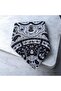 Black Color Patterned 100% Cotton Bandana - 4