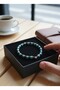 Turquoise & Onyx Natural Stone Bracelet – Unisex Natural Stone Bracelet |   Elastic Minimal Design - 3