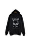 Hakkâri - 30 - Cilo - Sat - Şehir Printed Unisex 100% Cotton Black Hooded Sweatshirt