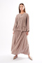Sicily Suit with Fringe Band Detail on the Front and Skirt 934 Mink - 4