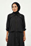 Aller Ve Çıt Çıt Detail Modal Dress with Bolero 921 Black - 2