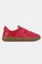 Women's Red Suede Genuine Natural De Leather Size 6-41 Lace-Up Sne Sneakers Shoes - 5