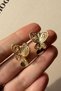 Füsun Earrings Museum of Innocence Gold Women's Earrings - 2