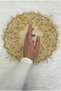 Gold Bridal Groom Handkerchief with Sequins, Pearls, Crystal Stone Detail, Wedding Henna Circumcision Promise Engagement Halay - 4