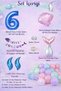 Mermaid Themed 6Th Birthday Balloon Decoration Set – Pastel Colored Party Decoration Set - 2