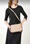 Women's Shoulder Bag with Crisscross Straps Bag Multi-Compartment Sections and Zipper Closure Bag - 2