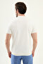 Plain Slim Fit Crew Neck Men's Knitwear T-Shirt Ecru - 11583.26Y - 4