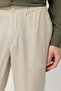 Men's Linen Look with Elastic Waistband Jogger Pants - 8