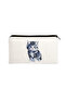Cute Cat with Blue Eyes Illustration Design Pen Holder Makeup Organizer Bag in 1 Multi-Purpose Organizer