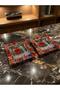 Hand-Embroidered Glass Ashtray with Embossed Motifs, Patterned Ashtrays, Price for 2 Pieces