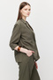 Women's Linen Look Unlined Oversized Jacket - 6