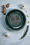 Artistic Glaze Green Handmade Multi-Purpose Grater Plate Vegetable & Fruit Grater Pit Plate Diet Plate - 4