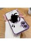 iPhone 16 Compatible Cat Pattern Transparent Soft Silicone Magsafe Wireless Phone Case - 2