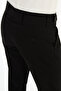 Straight Slim Fit Pleated Men's Trousers with Side Buttons Black - 38350.26Y - 4