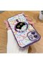 iPhone 12 Compatible Transparent Soft Silicone Magsafe Wireless Phone Case Cat Pattern - 2
