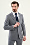 Duz Slim Fit Mono Collar Classic Vest Set Men's Suit Navy Blue - 45441.26Y - 6