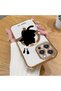 iPhone 16 Pro Max Compatible Cat Pattern Transparent Soft Silicone Magsafe Wireless Phone Case - 2