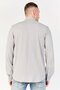 Men Regular Fit Embroidered Logo Long Sleeve Casual Shirt, Dark Grey - 2