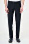 Straight Slim Fit Men's Trousers Navy Blue - 38368.26Y - 4