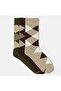 Stitch-Free Bamboo Socks Jacquard Beige Color Diamond Patterned Men's Socks Boxed 3 Pairs Premium Long Socks - 2