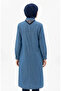 Foulard Detailed Denim Tunic 12119-02 Denim Blue - 4