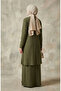 Dress Vest Double Set 6527-10 Khaki Green - 6