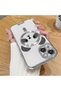 iPhone 14 Compatible Transparent Soft Silicone Magsafe Wireless Phone Case Panda Pattern - 2