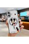 iPhone 16 Compatible Transparent Soft Silicone Magsafe Wireless Phone Case Mickey Pattern