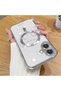 iPhone 16 Compatible Transparent Soft Silicone Magsafe Wireless Phone Case Star Pattern - 2