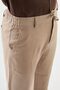 Straight Slim Fit Drawstring Elastic Waist 100% K Linen Men's Trousers Mink - 38351.26Y - 2