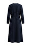 Bürümcük Fabric Belted Dress 2239-05 Navy Blue - 7