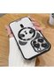 iPhone 15 Pro Max Compatible Transparent Soft Silicone Magsafe Wireless Phone Case Panda Pattern - 2