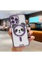 iPhone 14 Pro Compatible Transparent Soft Silicone Magsafe Wireless Phone Case Panda Pattern