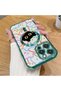 iPhone 14 Pro Compatible Transparent Soft Silicone Magsafe Wireless Phone Case Cat Pattern - 2