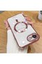 iPhone 17E Compatible Transparent Soft Silicone Magsafe Wireless Phone Case Star Pattern - 2