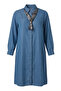 Foulard Detailed Denim Tunic 12119-02 Denim Blue - 6
