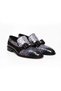 Gray-Black Color Laceless Genuine Leather Leather Ek Shoes