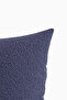 Premium Odin Bukle Woven Indigo Blue K Cushion Cover (43X43 cm) - 4