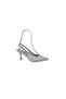 Ceylan 121 Women's Skin Stone Detailed Pointed Toe Open Back Stiletto Heel Evening Dress Shoes