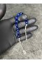 Zaza Sallamalık Dark Blue High-End Powder Amber Prayer Beads - 2