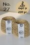 Open Paper Bag Color (No. 27), 1.5 mm Twisted Paper Knitting Twine (200 Gr.)