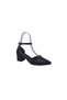 Ceylan 50 Women's Black Closed Toe Pointed Toe Stone Banded Evening Dress Shoes, Pack of Block Heel - 2