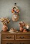 Bohemian Love Wicker Wall Basket Flower Holder – Natural Decorative Wall Vase - 2