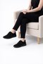 Full Orthopedic Women's Suede Loafers - Loafer with Lacing Detail Rubber Sole Casual Shoes - 2