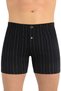 Men's 3 Pieces 100% Cotton Striped Stretchy Fabric, Buttoned, Towel Waist Boxer - 2